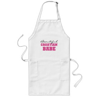Beautiful Croatian Babe Apron by world_wide