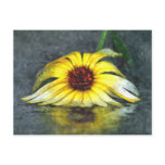 Beautiful Crushed Yellow Gerbera Daisy Flower Post Card