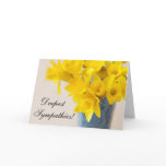 Beautiful daffodils sympathy card
