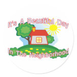 Beautiful Day Round Sticker