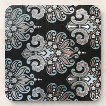 Beautiful Design Art Flowers Floral Flowers Colour Drink Coaster