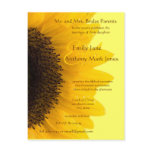 Beautiful Elegant Sunflower Wedding Invitation