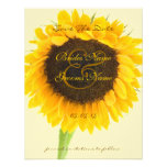 Beautiful Elegant Sunflower Wedding Save the Date Personalised Invitation