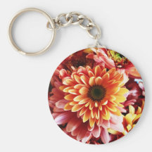 Beautiful Fall Floral Bouquet Design Gifts Key Chains