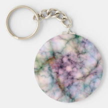 Beautiful Fantasy Coloured Marble Abstract Designs Keychain