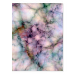 Beautiful Fantasy Coloured Marble Abstract Designs Postcard
