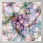 Beautiful Fantasy Coloured Marble Poster  Print