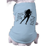 Beautiful Female Sexy Lady Silhouette pet clothing