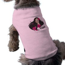 Beautiful Filipina Graphic Tee Doggie T-shirt