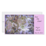 "Beautiful Floral's"  Save The Date Card Customized Photo Card