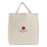 Beautiful Flower Cross Embroidered Tote Bag embroidered bags