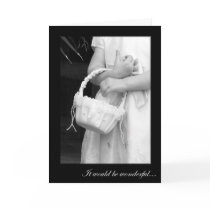 Beautiful Flower Girl Request Card