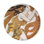 Beautiful  Flowing Dancing Vintage Woman Refrigerator Magnet