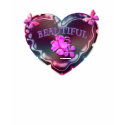 Beautiful Fluorescent Heart Shirt