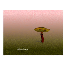 Beautiful Fungus (change words & design size) Postcards