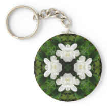 Beautiful Gardenia 5 Kaleidoscope 2 Keychains