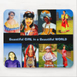 Beautiful Girl in a Beautiful World Mouse Pad mousepads