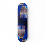 Beautiful Glass of sparkling white wine Custom Skateboard