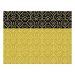 Beautiful Gold Damask RSVP Invites