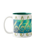 Beautiful Gold Treble Clef Mug