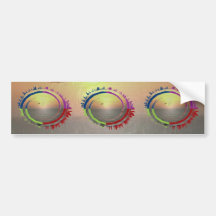 Beautiful Golden Sunset Bumper Sticker
