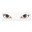 beautiful green eyes bumper stickers