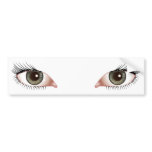 beautiful green eyes bumper stickers