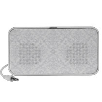 Beautiful grey floral on white texture speakers