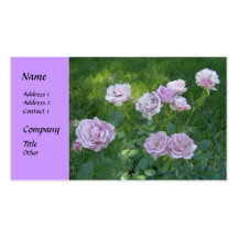 Beautiful Hedge Roses Business Cards