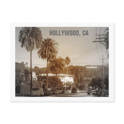 Beautiful Hollywood Postcard! by mammabasil