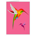 Beautiful Hummingbirds (Colibri) Greeting Card