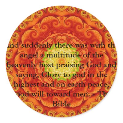 Beautiful Inspiring Biblical Angel  Quote Stickers by spiritcircle