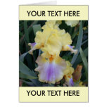 Beautiful  Iris Card To Personalise
