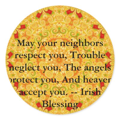 Beautiful Irish Blessing - IRELAND Sticker by spiritcircle
