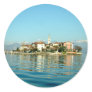 Beautiful island round sticker