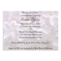 Beautiful Lilac Blossoms Bridal Shower Invitation