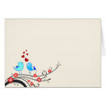 Beautiful love birds greeting card