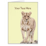 Beautiful Majestic Lioness Greeting Cards