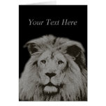Beautiful Male Lion Greeting Card