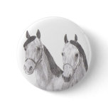 Beautiful Mares Horse Drawings buttons