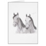 Beautiful Mares Horse Drawings Greeting Card