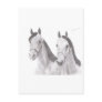 Beautiful Mares Horse Drawings Post Card