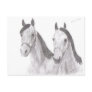 Beautiful Mares Horse Drawings Postcard