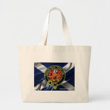 Beautiful McGillivray Badge set on Scottish Flag! Bag