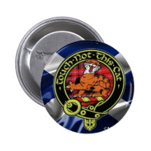 Beautiful McGillivray Badge set on Scottish Flag! Buttons