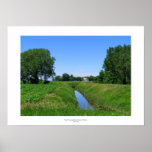 Beautiful Minnesota farm photo irrigation ditch