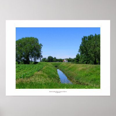Beautiful Minnesota farm photo irrigation ditch by BeautifulMinnesota