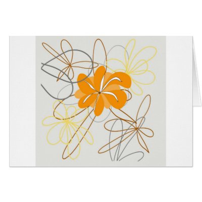 Beautiful Nature Decoration Floral Vector Card by Larisa13
