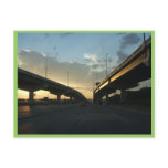 Beautiful Omaha Expressway With Two Side Bridges A Post Cards