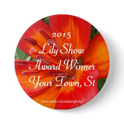 Beautiful Orange Lily Pin-customise by MakaraPhotos